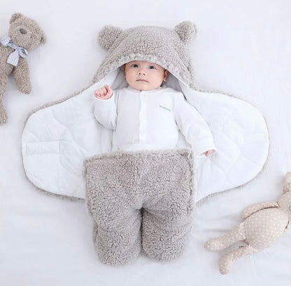 Soft Newborn Baby Bear Wrap Blanket