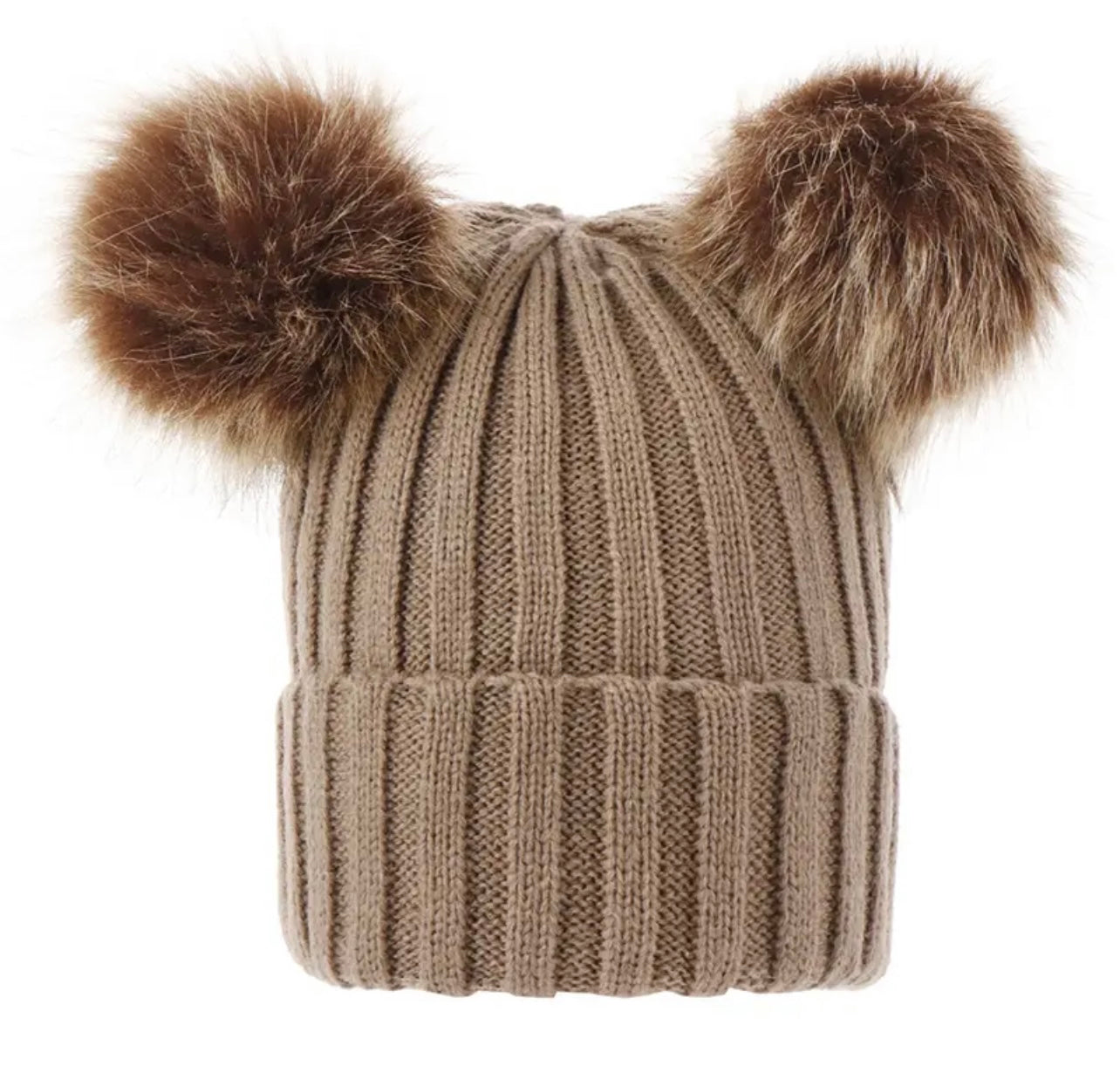 Double Pom Pom Hat