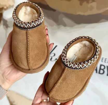 Baby suede slippers