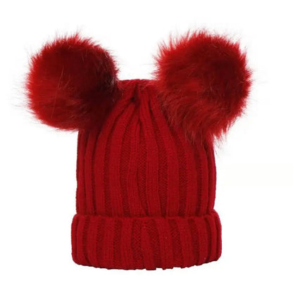 Double Pom Pom Hat