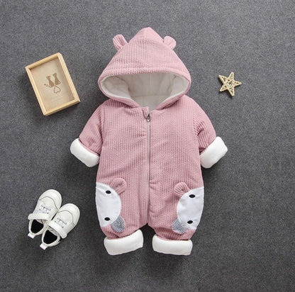 Peekaboo Bear Zip up Romper