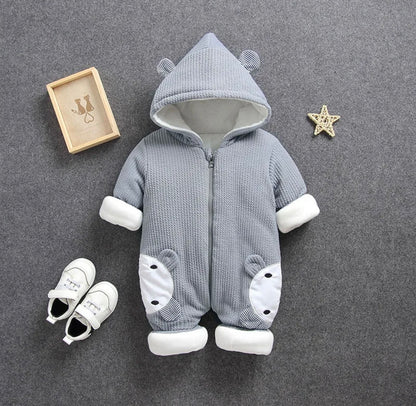 Peekaboo Bear Zip up Romper