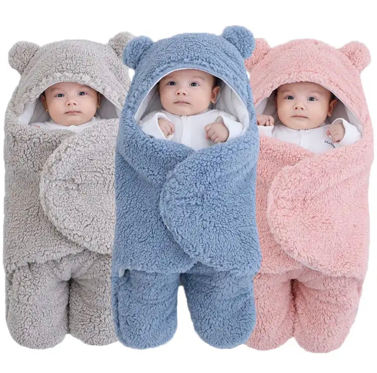 Soft Newborn Baby Bear Wrap Blanket