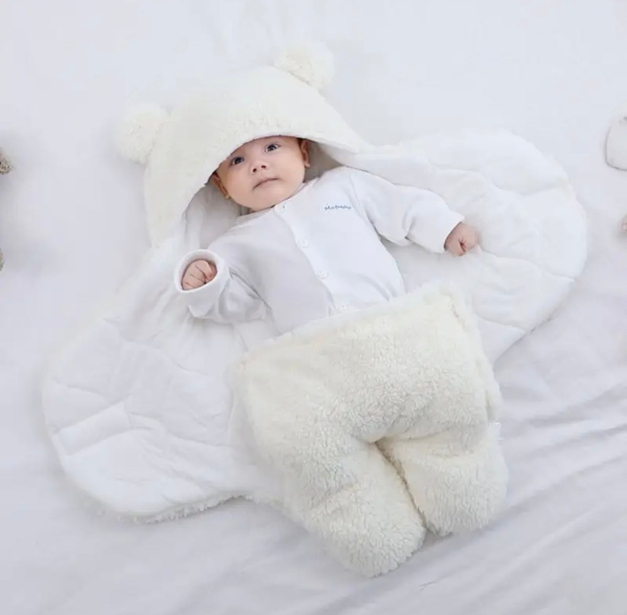 Soft Newborn Baby Bear Wrap Blanket