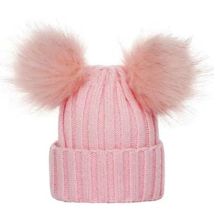 Double Pom Pom Hat