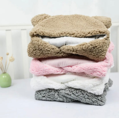 Soft Newborn Baby Bear Wrap Blanket