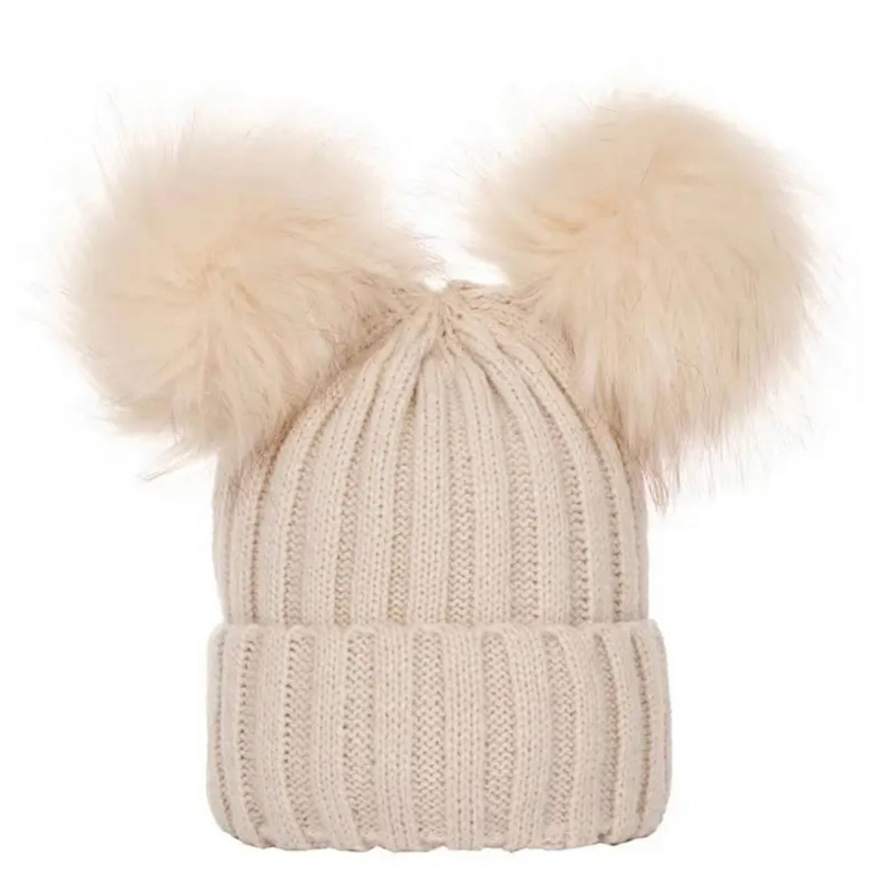 Double Pom Pom Hat