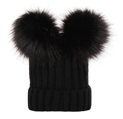 Double Pom Pom Hat