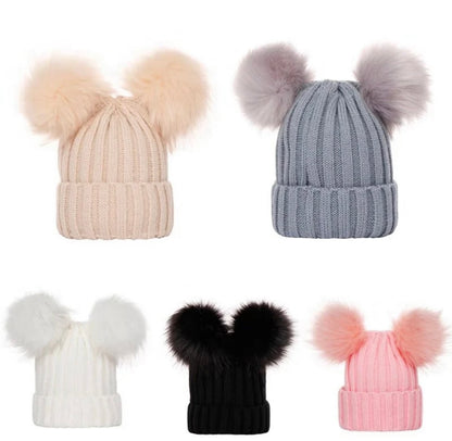 Double Pom Pom Hat