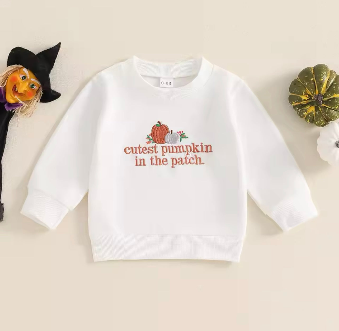 Pumpkin Motif Sweater