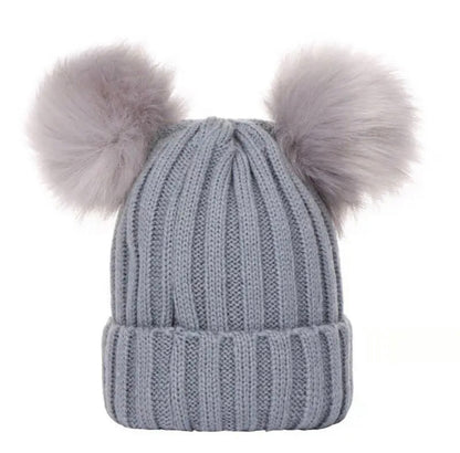 Double Pom Pom Hat