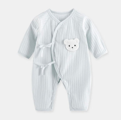 Bear Boucle Wrap Baby Grow Romper