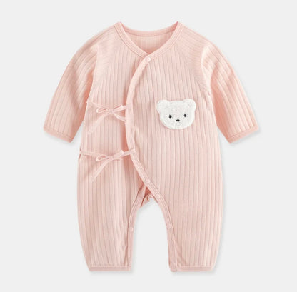 Bear Boucle Wrap Baby Grow Romper