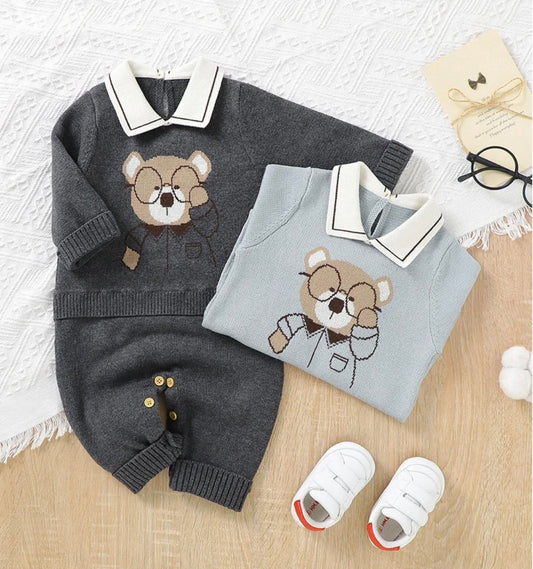 Collared Bear Romper