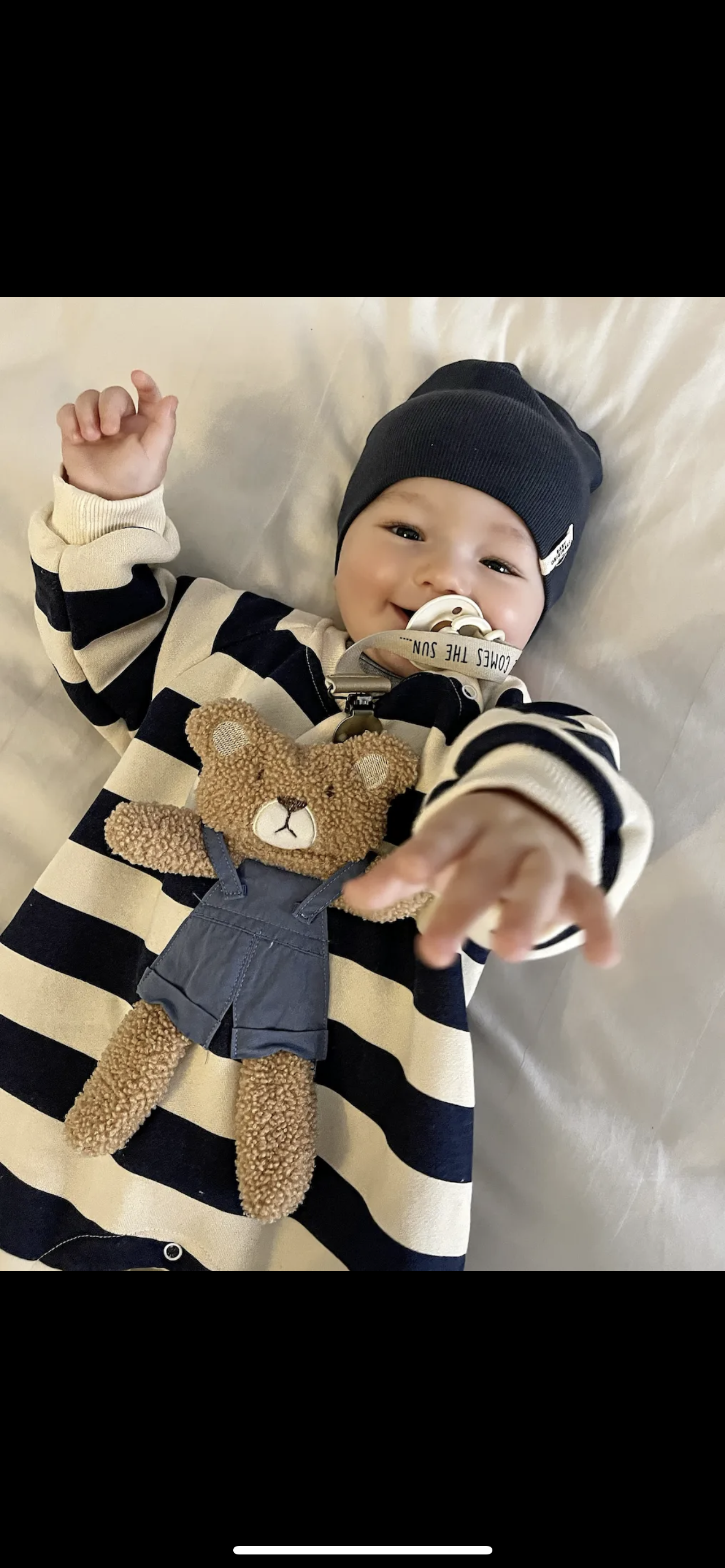 Bruno The Bear Baby Romper