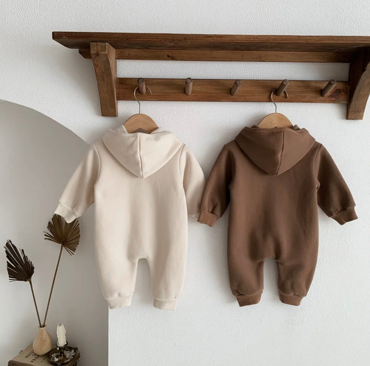 Hooded Teddy Baby Romper