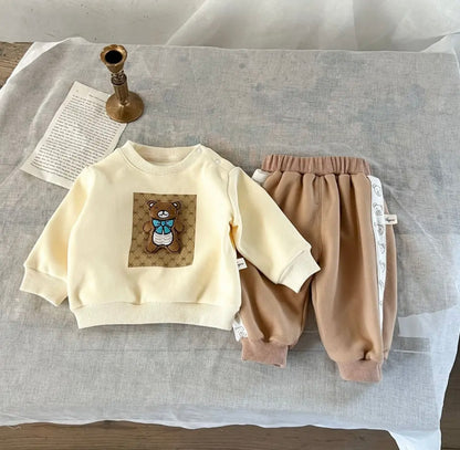 Baby Jumper - Bow Tie Bear Two Piece Set